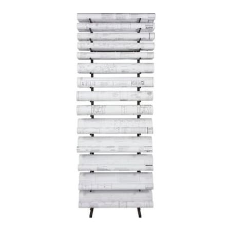Brookside Design, Llc Vis-i-Rack High Capacity Blueprint Storage Rack - 13 Openings VR864